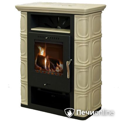 Печь-камин Thorma Borgholm Keramik TOP (черн./ TOP беж.)  в Абакане